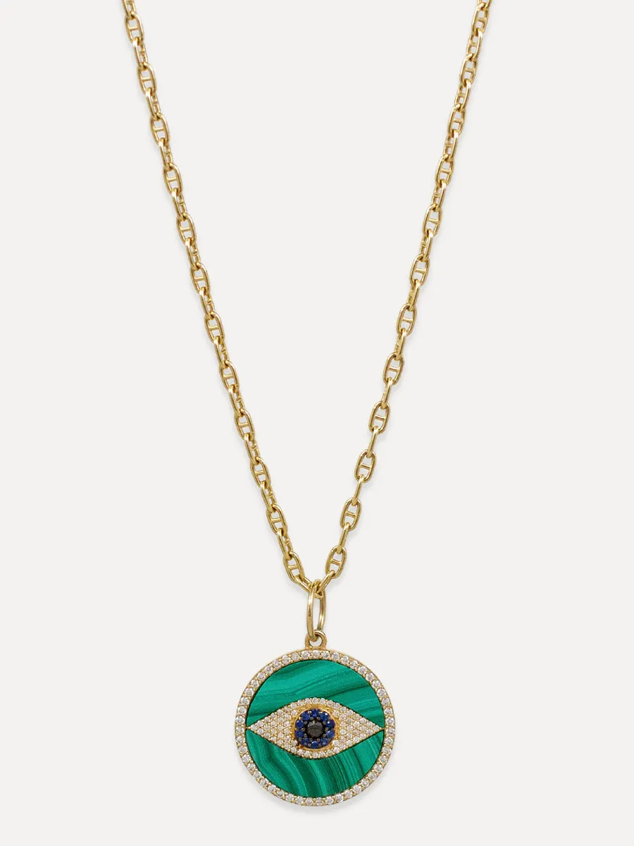 14K Eye Halo Charm