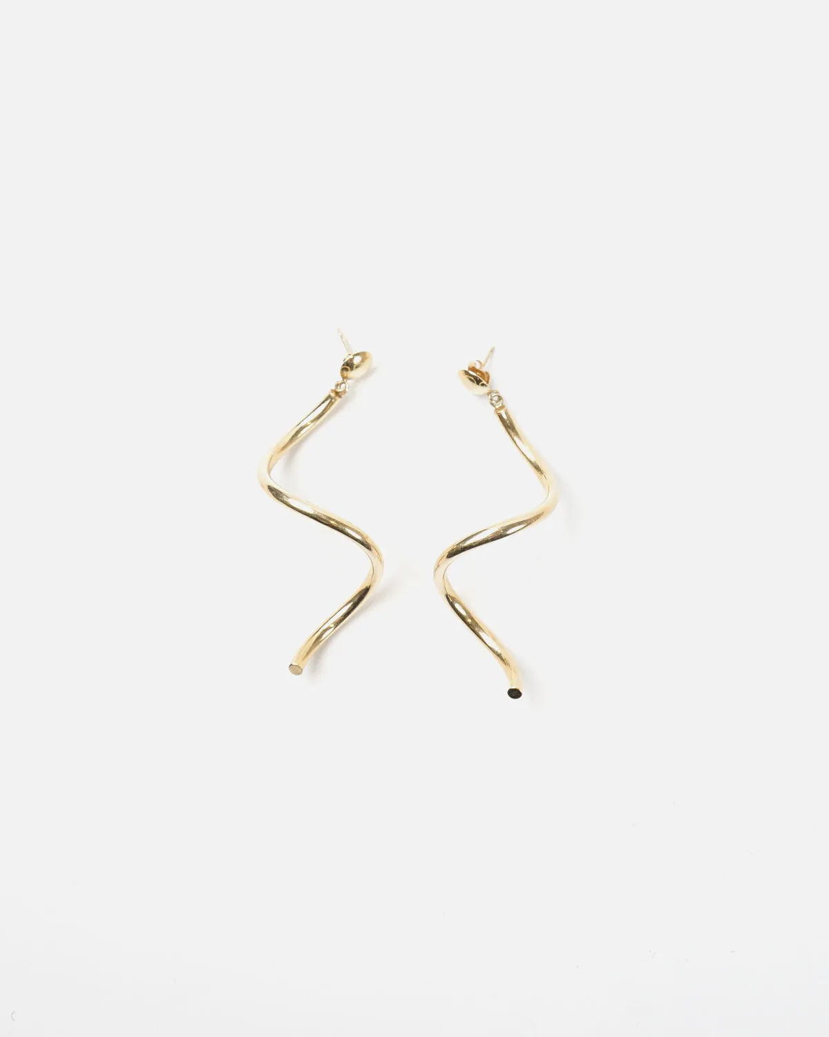 14k Gold Twist Earrings