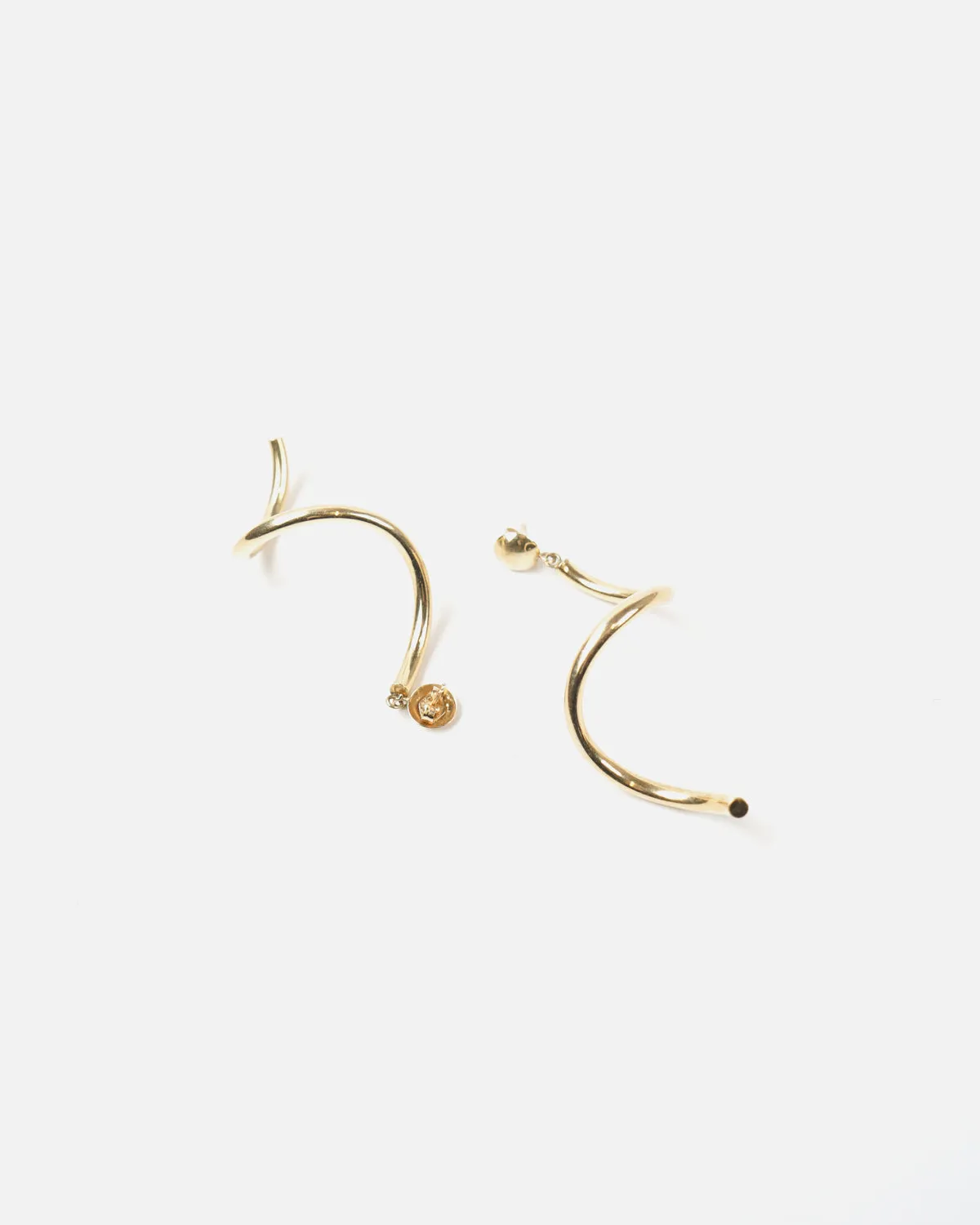 14k Gold Twist Earrings