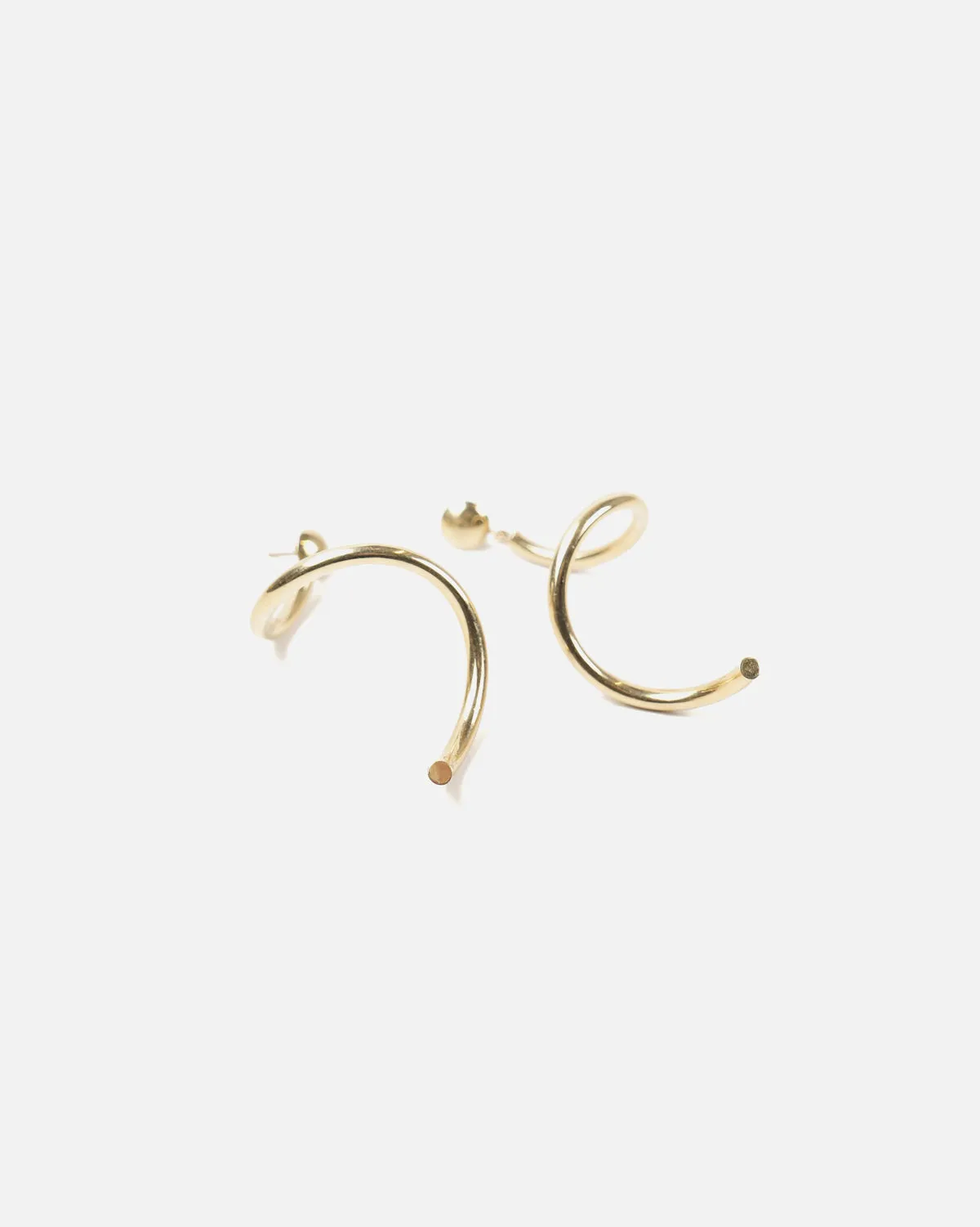 14k Gold Twist Earrings