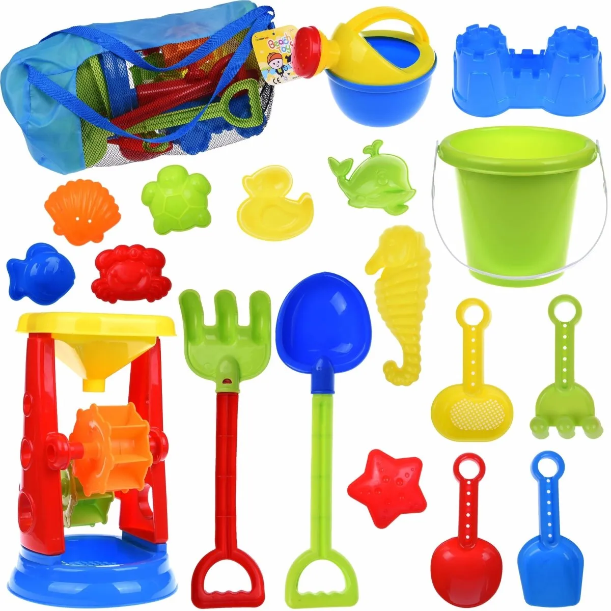 19 Pcs Sea Animal Beach & Sand Toys for Kids