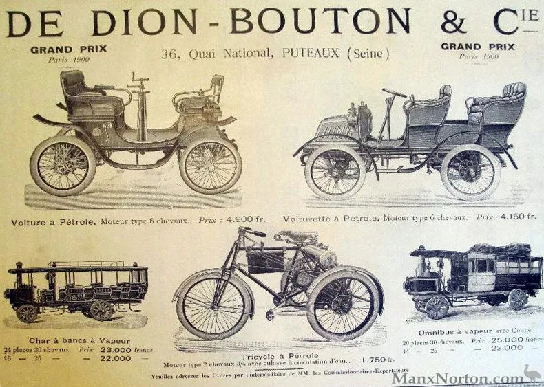 1900 De Dion-Bouton Tricycle