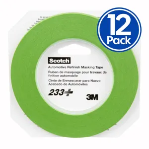 3M 233  Automotive Performance Masking Tape 6mm X 55m x 12 Pack Rolls Fine Line