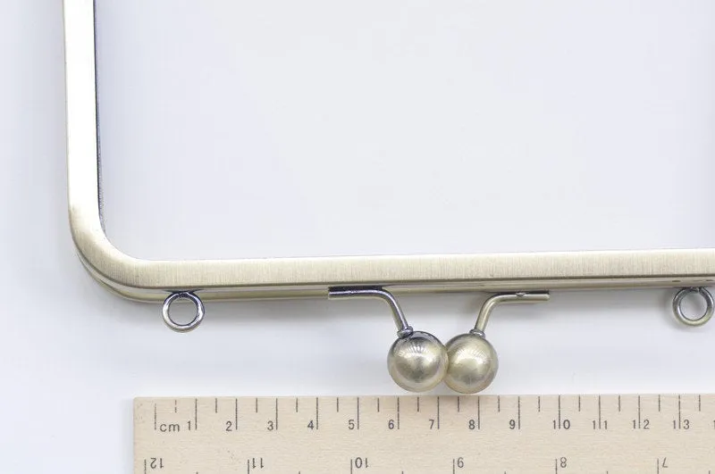 7"(18.5cm) Purse Frame Brushed Brass Bag Hanger Clutch Purse Frame 18.5cm x 9.5cm ( 7" x 4")