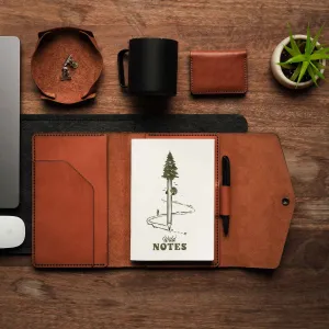 A5 Leather Notebook Cover - Minimalist Range