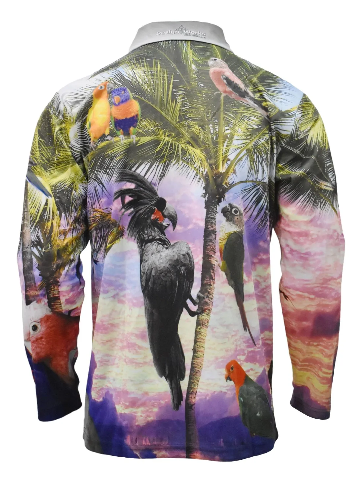 Adult Long Sleeve - Parrots Plus Size