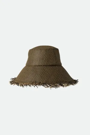 Alice Packable Bucket Hat - Black/Natural