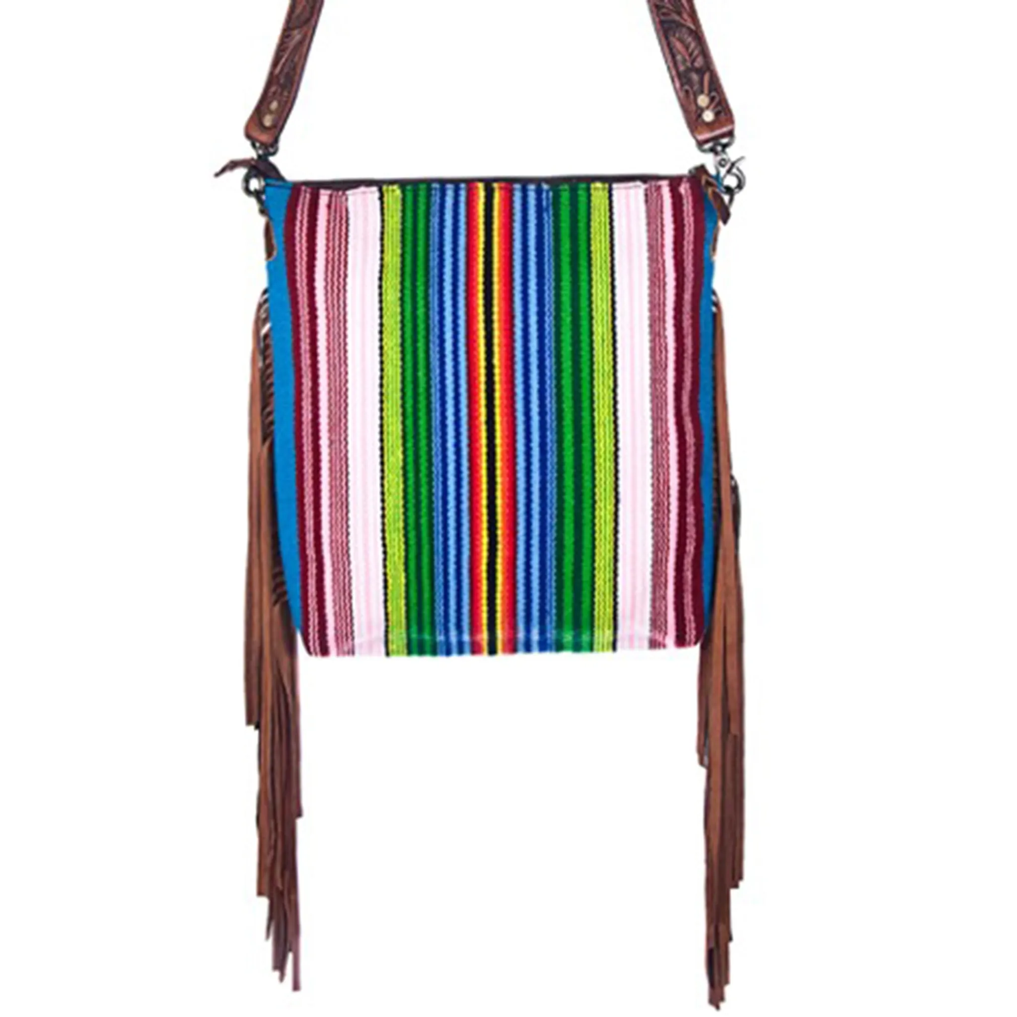 American Darling Concealed Carry Multicolor Blanket Fringe Purse