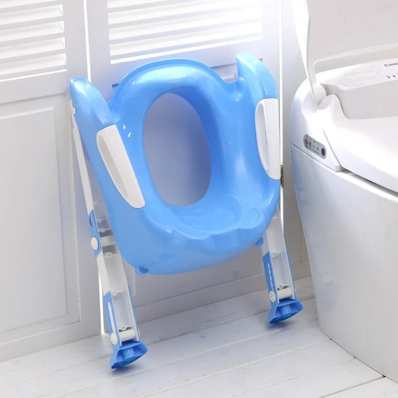 Baby Foldable toilet ladder Baby Stool Children&#39;s Toilet Ladder Assisted Infant Toilet Adjustable Pedal Non-slip