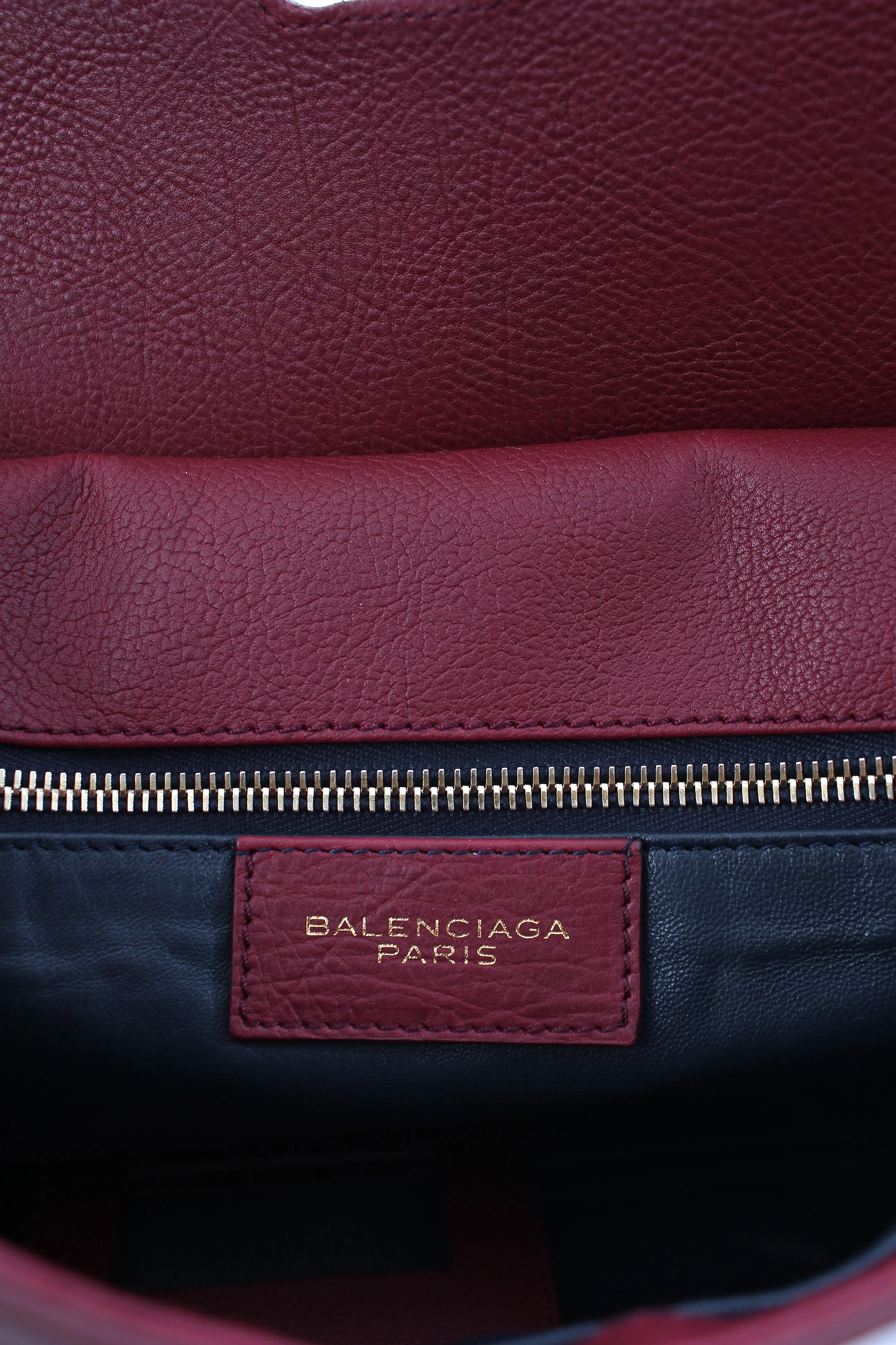 Balenciaga Leather Flap Clutch Bag