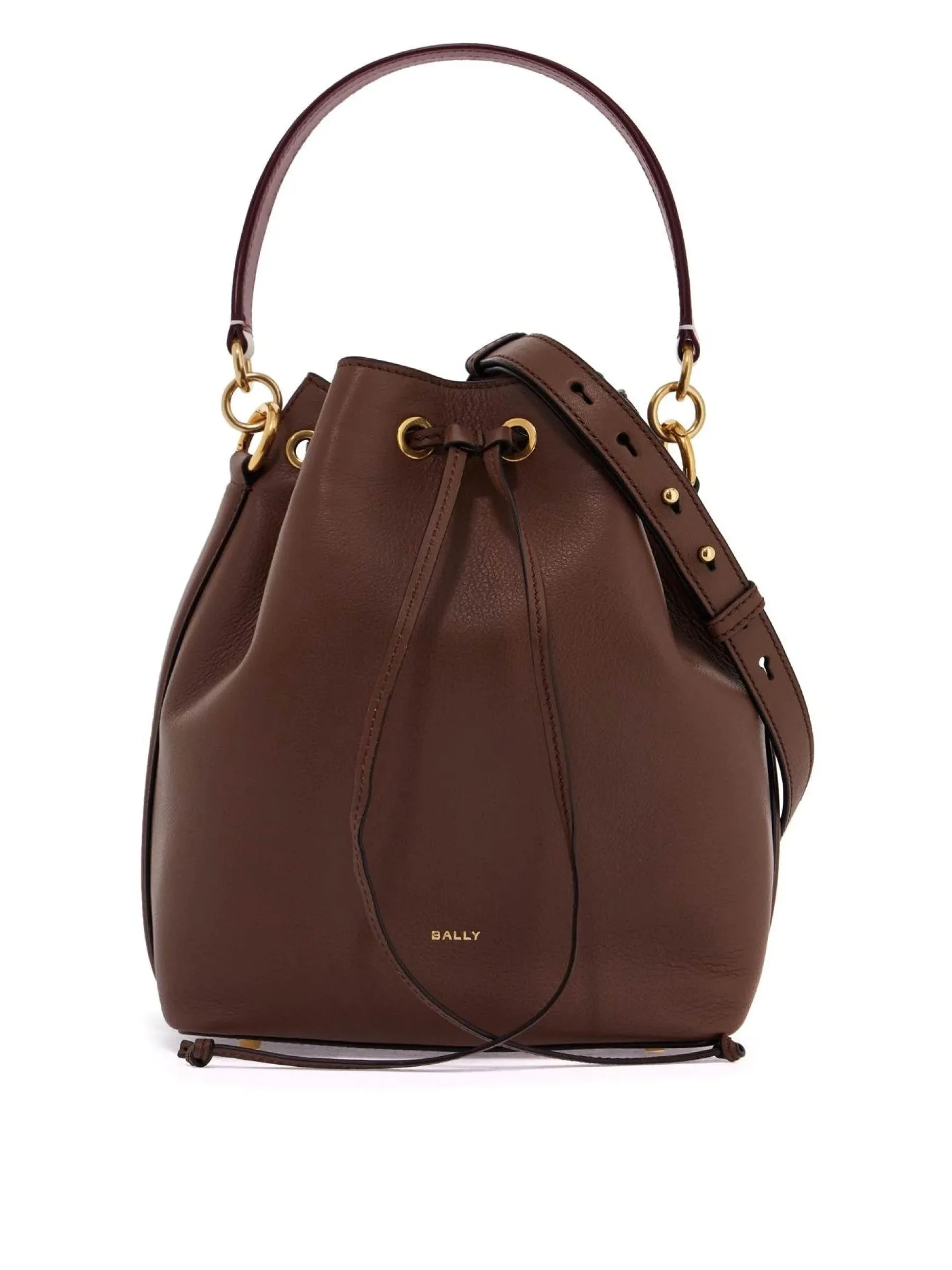 Bally Quilted Leather Bucket Bag