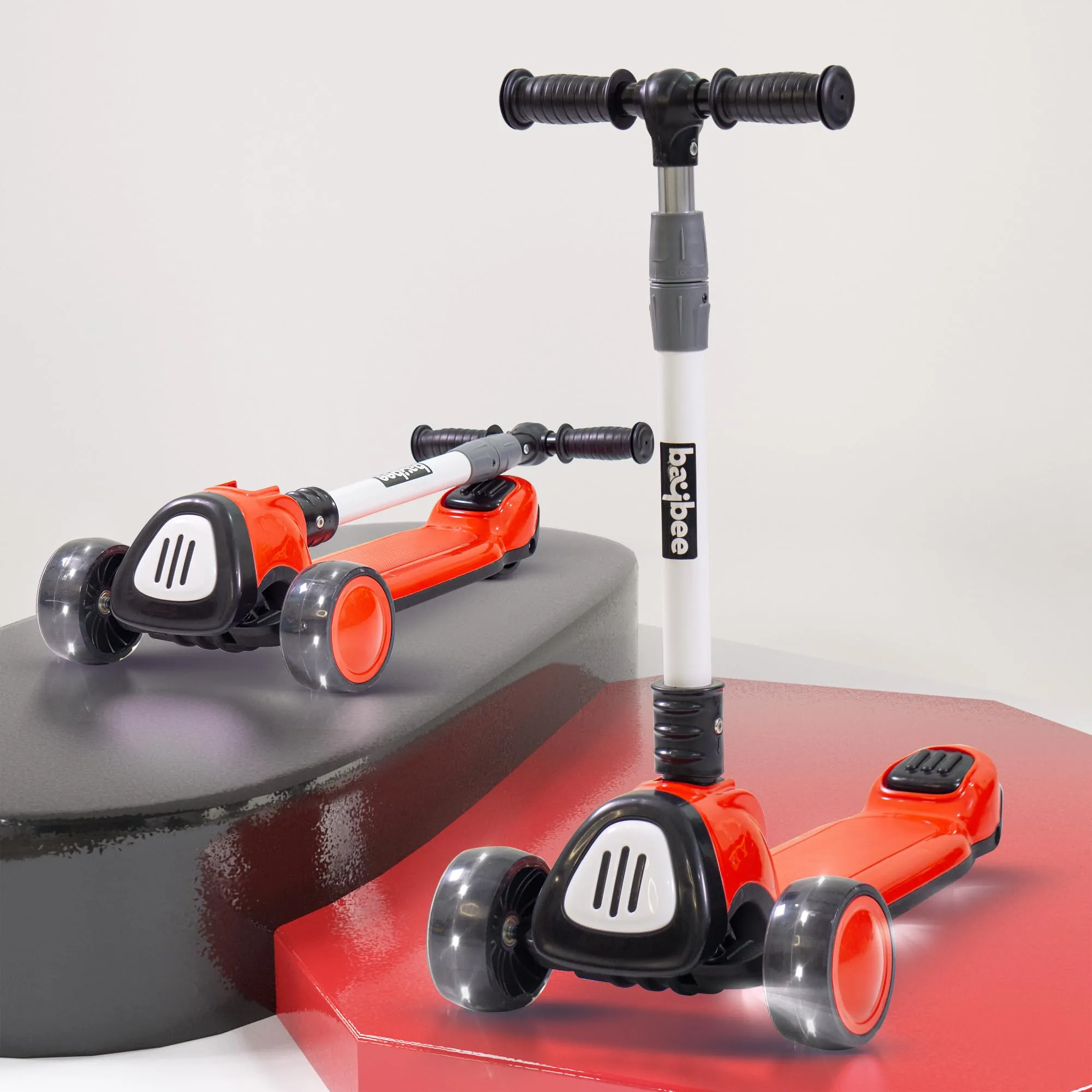 Baybee Dusty Kick Scooter for 3 Wheel Kids with Foldable & Height Adjustable Handle