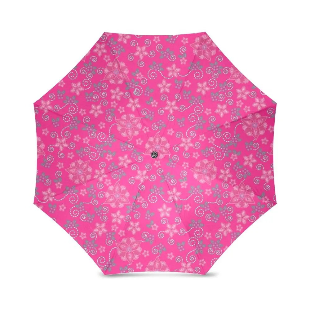 Berry Picking Pink Foldable Umbrella