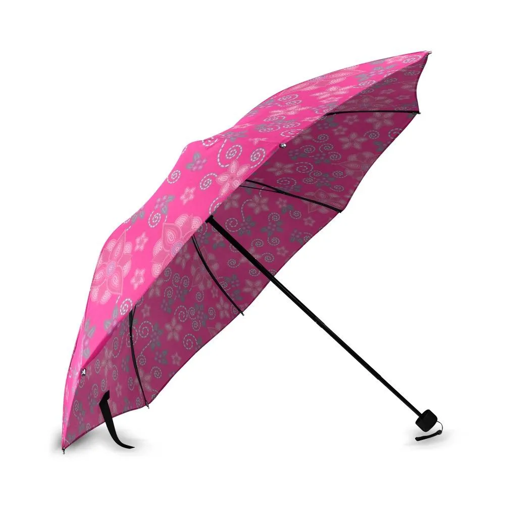 Berry Picking Pink Foldable Umbrella