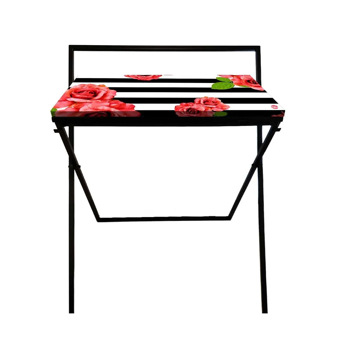 Best Foldable Computer Desk for Work From Home - Floral Stripes