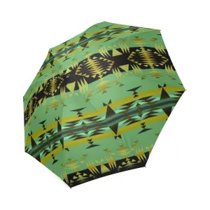 Between the Mountains Sage Foldable Umbrella