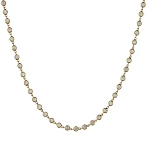 BEZEL SET DIAMOND NECKLACE