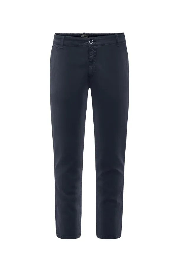 Bomboogie pantalone casual in gabardina Chino Fit PMSPYTGBW3 blu notte