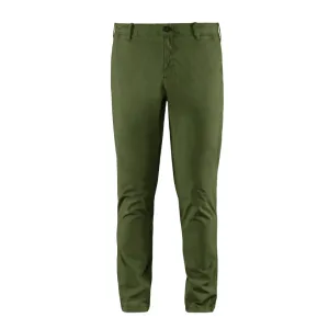 Bomboogie Pantalone Chino da uomo in Popeline di Cotone Stretch PMCARTCG1 359 oliva