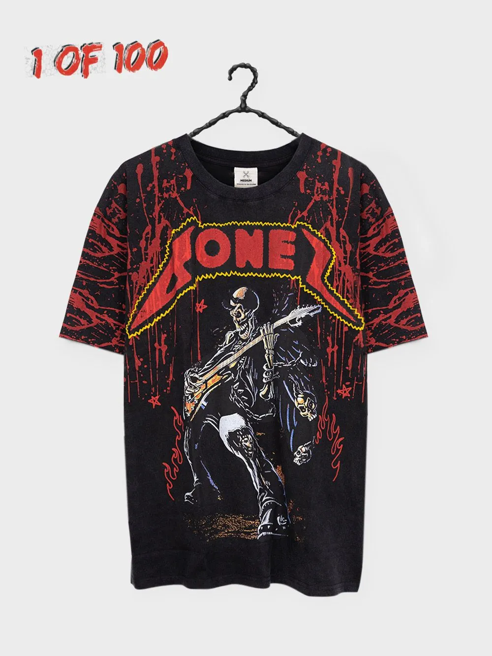 Bones Blood Tee 1/100 - Washed Black