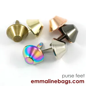 BUCKET Purse Feet: 3/4" (18 mm) (6 pack)