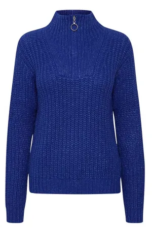 b.young pullover da donna mezza zip bymolin jumper 20810486 1939521 surf the web melange