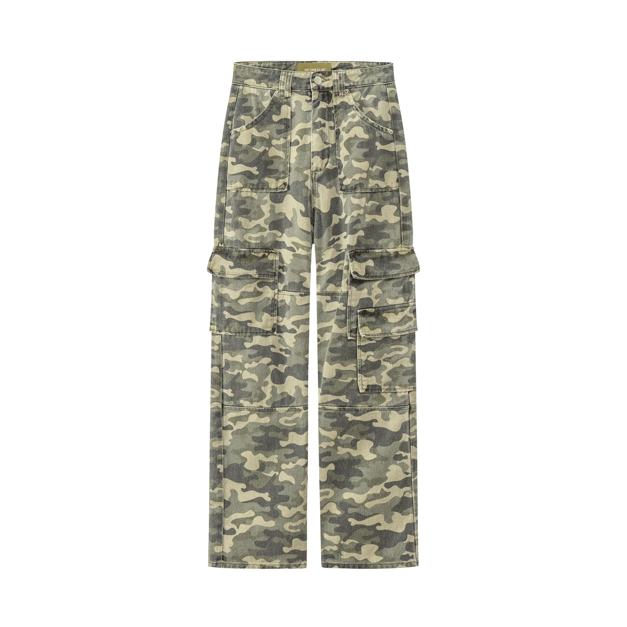 Camouflage Print Casual Pants