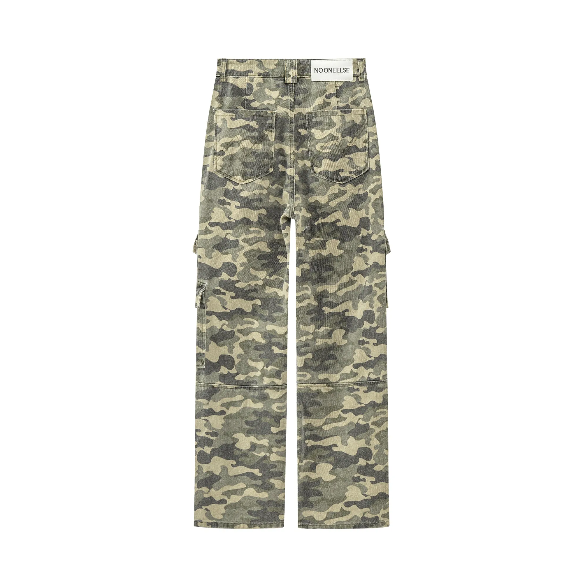 Camouflage Print Casual Pants