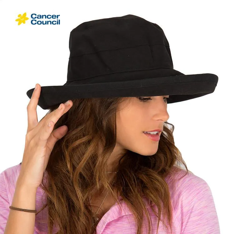 Cancer Council Ladies Essential Traveller Hat - Black