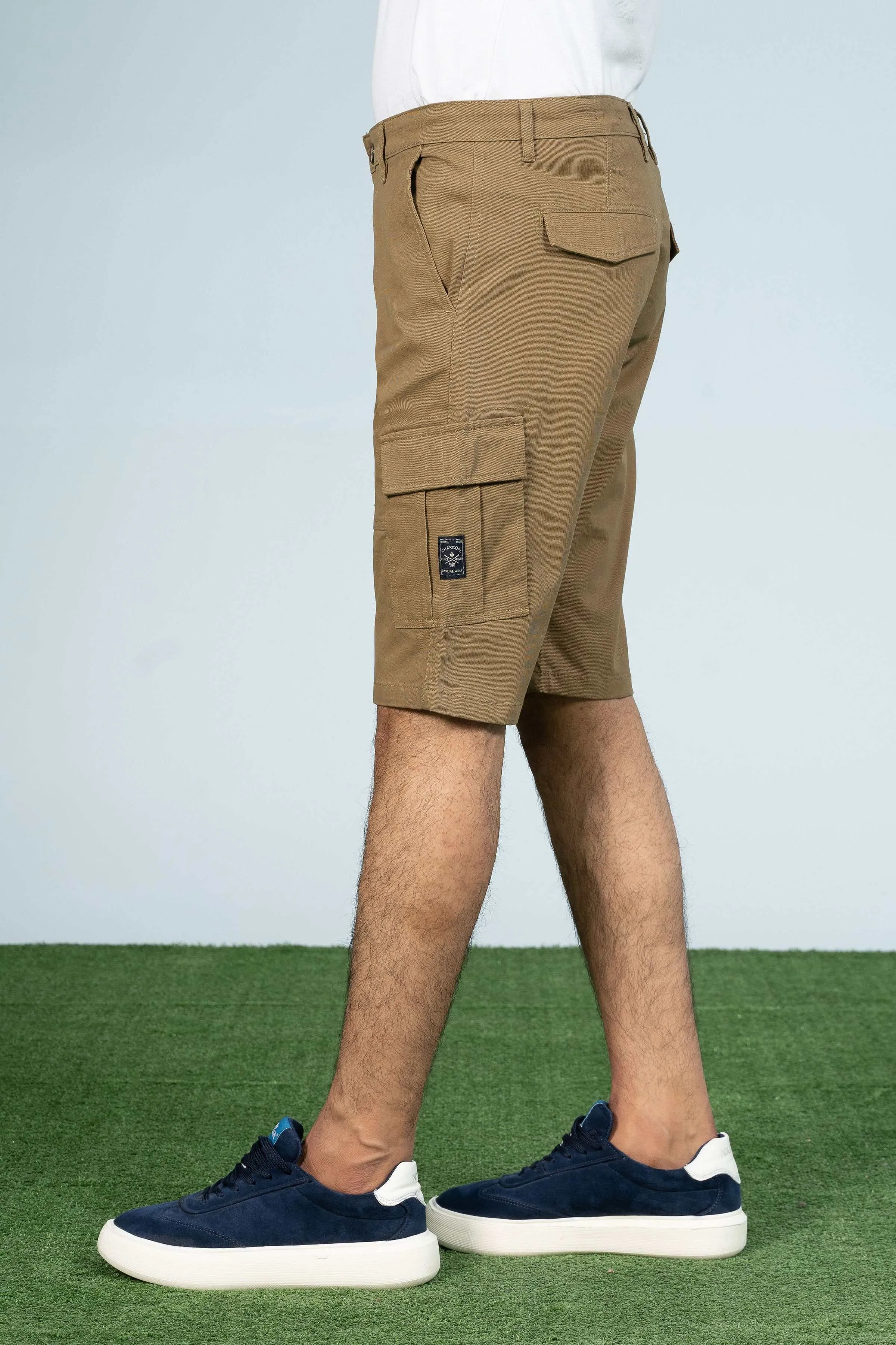 CARGO REGULAR FIT SHORTS KHAKI