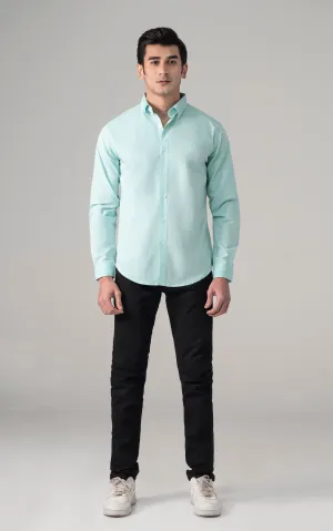 CASUAL SHIRT AQUA GREEN