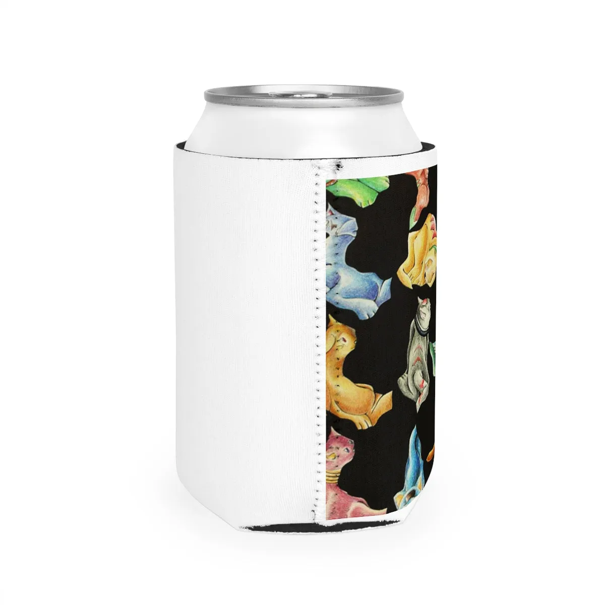 Cat Pattern Can Cooler Sleeve