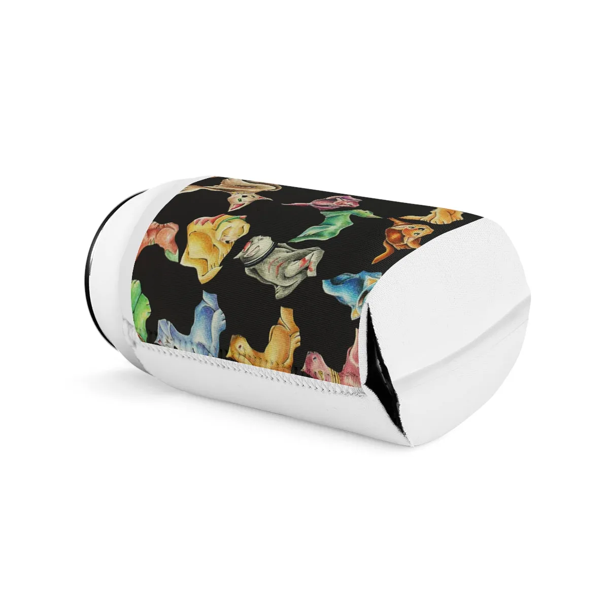 Cat Pattern Can Cooler Sleeve