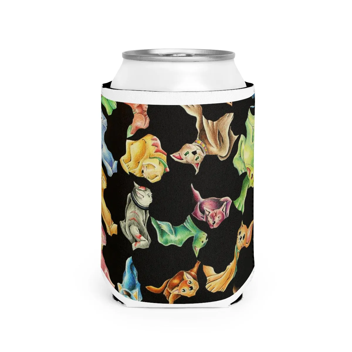 Cat Pattern Can Cooler Sleeve