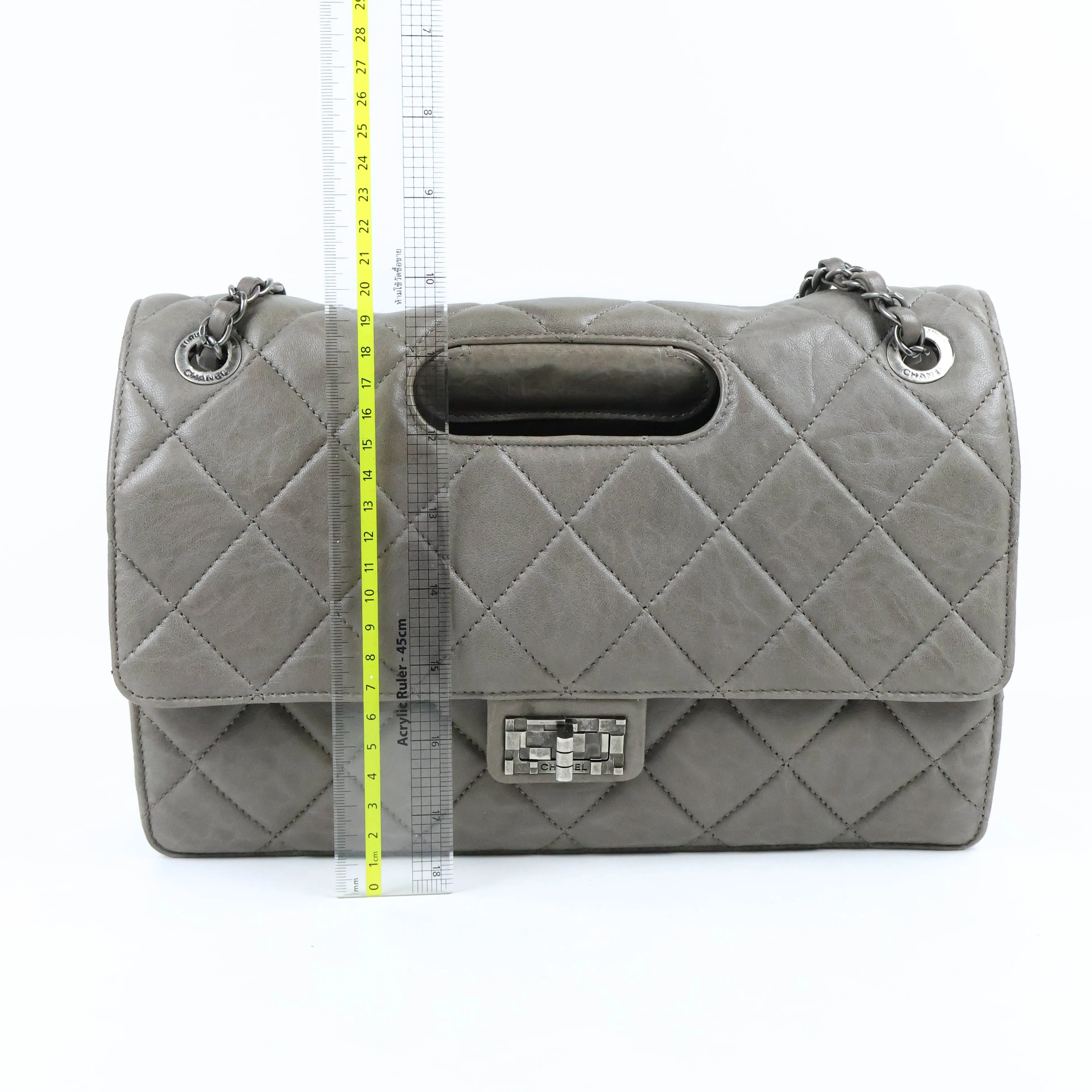 Chanel Take Away Flap Bag Grey