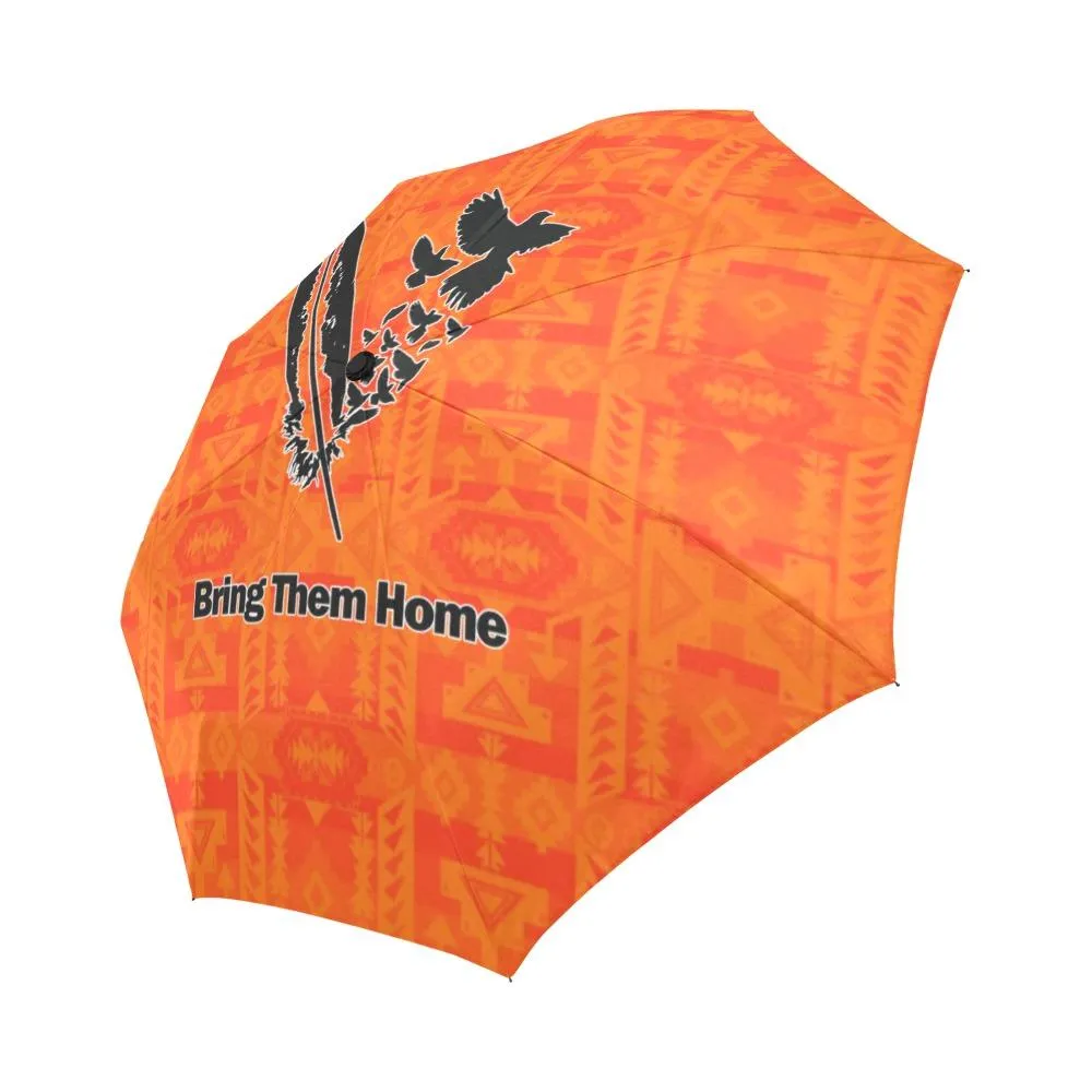 Chiefs Mountain Orange Bring Them Home Auto-Foldable Umbrella