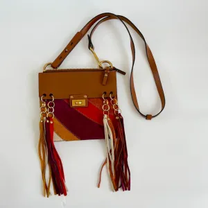 Chloè Jane Small Tassel-Trim Leather Crossbody Bag