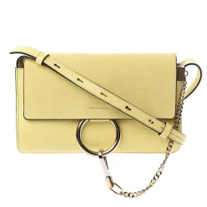 Chloé Suede Small Faye Shoulder Bag Lemonade