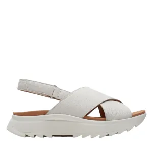 Clarks sandalo da donna Dash Lite Wish 171949 4 bianco sporco