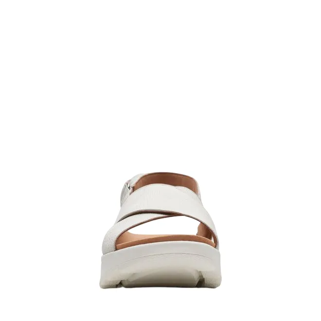 Clarks sandalo da donna Dash Lite Wish 171949 4 bianco sporco