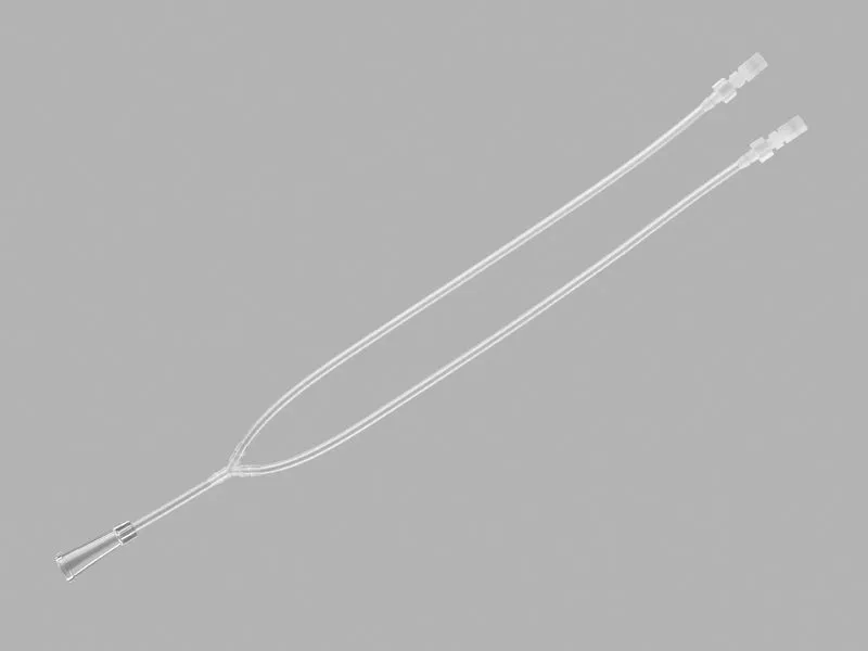 Connecting Tube, Y-Type, with 2 Female Luer Lock/1 Drainage Bag Connector