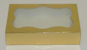 Cookie Box 1Lb Gold Foil