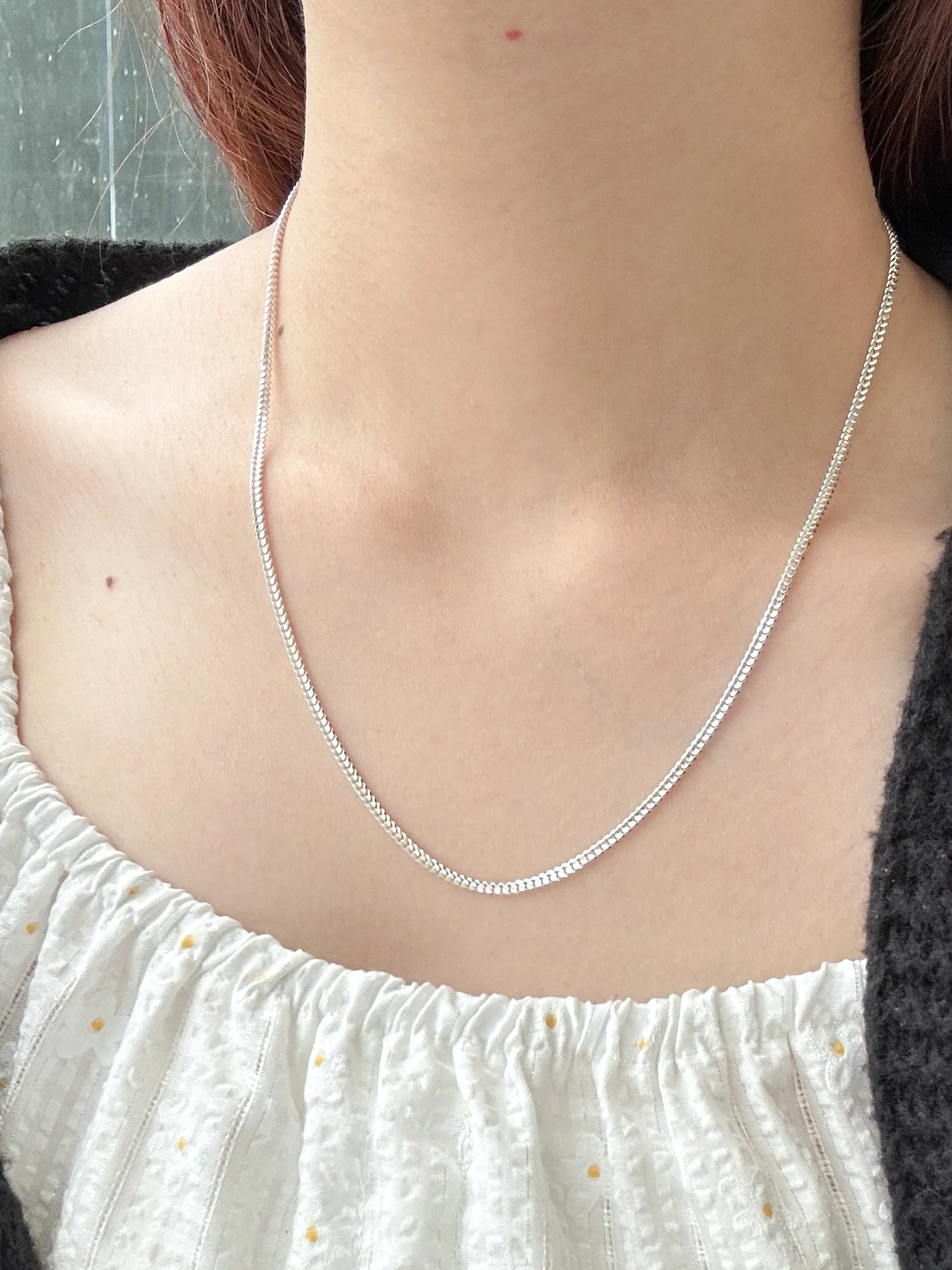 Curb Chain Necklace 990 Silver