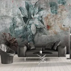 Custom Mural Wallpaper Nordic Vintage Flower (㎡)