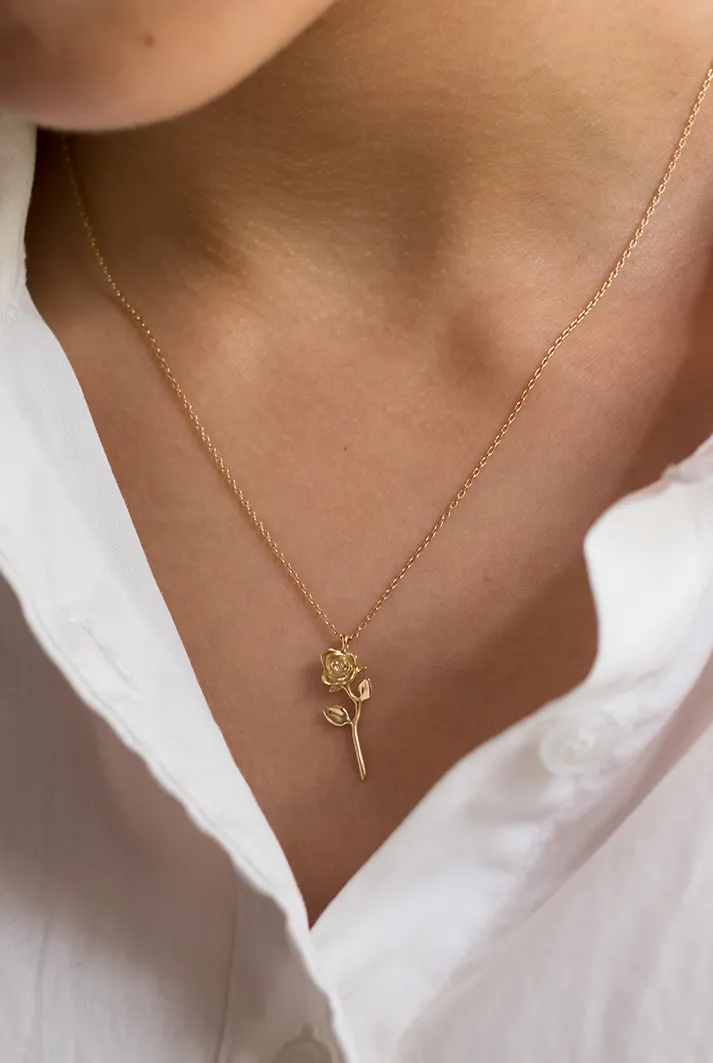 Devotion Rose Necklace