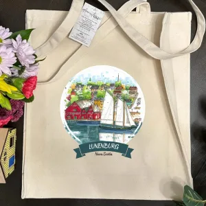 Downtown Sketcher Canvas Tote - Bluenose II