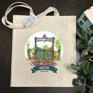 Downtown Sketcher Canvas Tote - Halifax Public Gardens