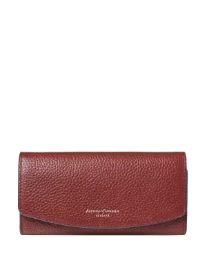 Essential wallet in Merlot pebble