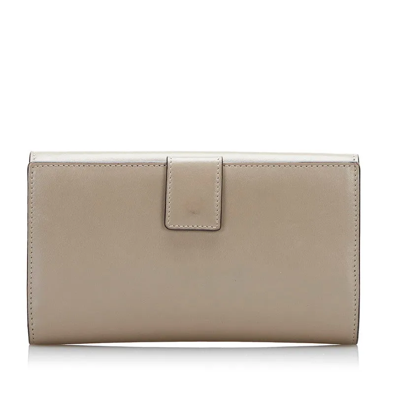 Fendi Leather Peekaboo Flap Wallet - '10s