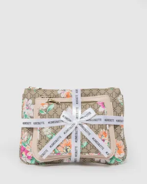 Floral Monogram Purse Gift Set